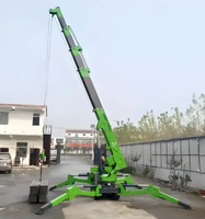 Grue araignée portative KEBU de 8 tonnes, petite grue sur chenilles, moteur à essence, boîte de vitesses, pompe, roulement - Qualité de construction essentielle