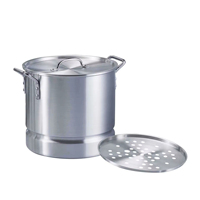 Ensemble de casseroles en aluminium réglables de 8 à 150 L, personnalisées en usine, pour cuisinière à gaz, casseroles à soupe
