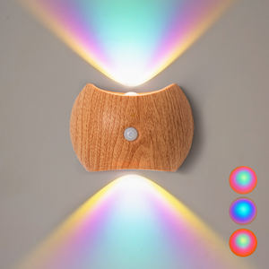 Lampu Dinding LED Sensor Gerak Magnetik Nirkabel, Lampu Malam Neon RGB Isi Ulang USB, Dekorasi Rumah Pintar Modern untuk Tangga dan Samping Tempat Tidur - Product Image 2