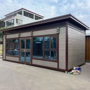 โครงสร้างโครงเหล็กแบบถอดได้สำหรับบ้านทรงสี่เหลี่ยมผืนผ้าทันสมัยใช้ในสำนักงาน - Product Image 3