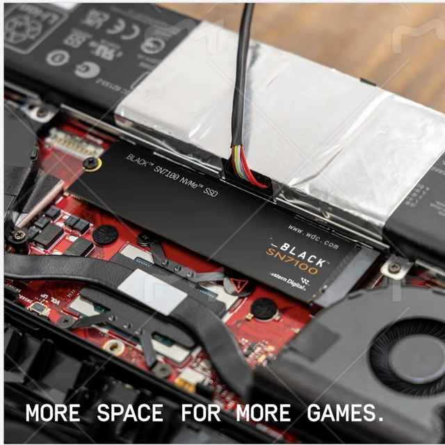 W BLACK 4TB SN7100 NVMe Internal Gaming SSD PCIe M.2 2280 7000 MB/s SATA 3.0 Expansion Port for Desktop