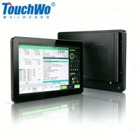 Monitor Táctil Industrial de 13.3 Pulgadas con Montaje Empotrado, Interfaz Múltiple RS232 RS485, Carcasa Metálica para Terminal HMI Industrial