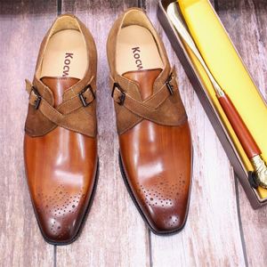 Chaussures Oxford de luxe 2025 grande taille, design personnalisé, vente en gros, décontractées pour hommes, à boucle, formelles, pointues, imperméables et respirantes - Product Image 6