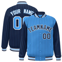 Jaket Varsity dengan Inisial dan Nama yang Dipersonalisasi, Jaket Baseball Kustom untuk Dewasa, Remaja, dan Anak-anak, Gaya Baseball