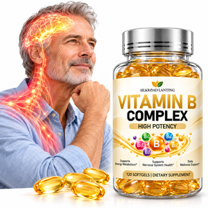 Private Label Super B-Komplex Softgels Maßgeschneiderte Mischung B1 B2 B3 B6 B12 Stoffwechsel- und Energieunterstützung 120 Stück GMP - Product Image 1