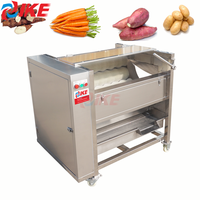 Commerciële Wortel Wassen Peeling Snijmachine Voor Groente-en Verwerking Lijn