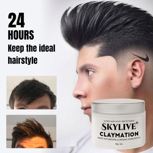 <span class=keywords><strong>Barberia</strong></span> Hair Styling Wax Cream Hombres Productos de peinado Mate Hair Clay Fiber Hair Wax Gel Productos de peluquería - Product Image 3