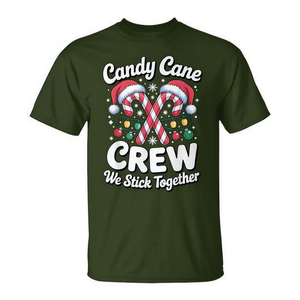 T-shirt de Noël Candy Cane Crew, esprit festif familial, nous restons ensemble - Product Image 2