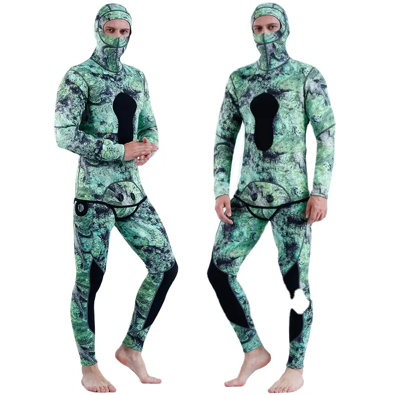 Men Camouflage Wet Suit 3Mm 5Mm Full Neoprene Spearfishing Wetsuit Long Sleeve Legging Diving Surfing Wetsuit