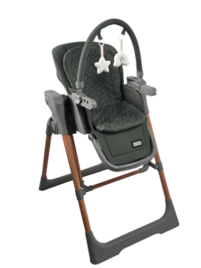 Sedia Elettrica a <span class=keywords><strong>Dondolo</strong></span> per l'Alimentazione del Bambino con Funzione di Stoccaggio e Pieghevole, Design Sicuro per Soggiorno e Cucina - Product Image 4