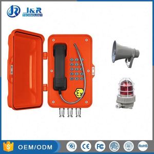 Teléfono Analógico con Cable a Prueba de Explosiones ATEX, con Cubierta Protectora para Exteriores, Apto para Minería en Minas de Carbón - Product Image 5