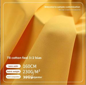 Tissu sergé brocart T8 effet coton 3/2 en polyester 230g/m pour vestes coupe-vent et blousons d'extérieur - Product Image 1