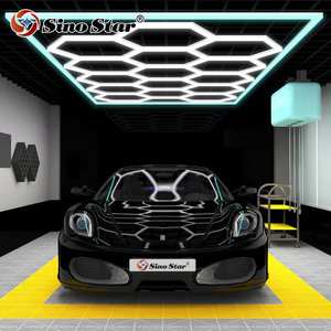 Tự động chăm sóc showroom phổ biến một bước cài đặt màu xanh hình lục giác LED làm việc ánh sáng st1028 xe chi tiết kiểm tra làm việc đèn cho - Product Image 2