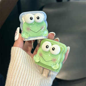 Étui de protection souple en silicone transparent 3D motif grenouille mignonne pour <span class=keywords><strong>chargeur</strong></span> <span class=keywords><strong>rapide</strong></span> <span class=keywords><strong>iPhone</strong></span> 16 15 14 18W/20W - Product Image 1