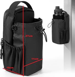 Sac à bandoulière pour bouteille d'eau de sport en cuir PU magnétique personnalisé, imperméable, durable, portable, porte-bouteille d'eau magnétique - Product Image 3