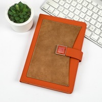 Cahier de planificateur de réunion annuelle A5 de haute qualité 100 feuilles Logo personnalisable étudiants calendrier d'affaires Graduation Company cuir