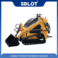 Mini-chargeuse compacte SDLOT facile à utiliser, moteur diesel Koop, CE EURO5, ripper hydraulique pour le décompactage des sols durs en agriculture