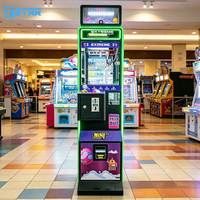 Mini machine à griffes en métal ultra-compacte avec éclairage LED 110-240V, jeu d'arcade à grue personnalisé pour centre commercial, cinéma, kiosque