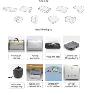 <span class=keywords><strong>Oreiller</strong></span> d'hôtel de refroidissement Mousse déchiquetée de luxe Oreillers réglables originaux fermes et doux pour les dormeurs latéraux du dos ou du ventre - Product Image 5
