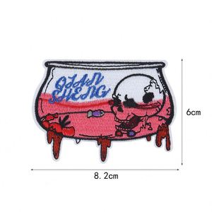 Patch brodé thermocollant style punk, crâne rock, pour vêtements, sacs, jeans, décoration - Product Image 2