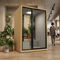 UNIBOOTH Cabine Acoustique de Luxe Privée Ignifuge ASTM-E84 30dB ISO 23351 Installation Rapide en 30-45 Min pour Laboratoire Créatif Atelier OEM ODM