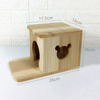 Cage en bois personnalisé avec hérisson et fente cochon d'inde, maison à hérisson pour enfants, petites cages d'animaux