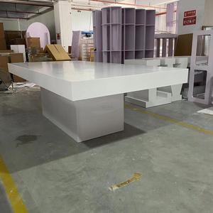 Hot Bán Hàng Sang Trọng Hiện Đại Trắng Acrylic Đơn Giản Nappe De Bảng Hình Chữ Nhật Đám Cưới Bàn Ăn - Product Image 3