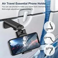 Support de téléphone de bureau de voyage pliable à 360 rotation avion/voiture/support de lit paresseux pour téléphones de 4.7 à 6.9 pouces