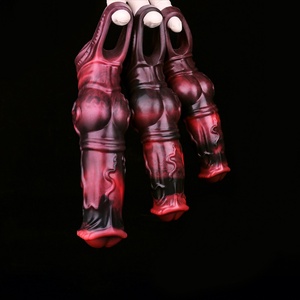 N-BD5217 Funda de silicona para pene con nudo grande, accesorios para dildo grande, juguetes sexuales masculinos, extensor de pene para adultos - Product Image 5