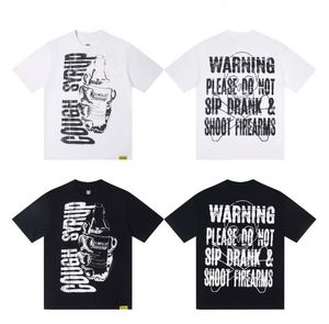 น้ำเชื่อมแก้ไอเยอะมาก คุณภาพเยี่ยม ผ้าฝ้าย 100% เสื้อยืดโอเวอร์ไซส์ทรงหลวม แขนสั้น พิมพ์ลาย สแกนได้ สำหรับผู้ชาย ไซส์ 26 - Product Image 3