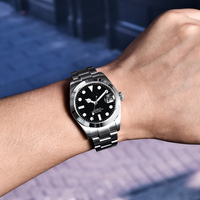 Top marque de luxe Designer 904L en acier inoxydable saphir montre en verre mouvement automatique mécanique résistant à l'eau et montre de plongée