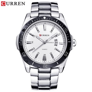 Reloj de Cuarzo CURREN 8110 para Hombre, Nuevo Modelo, Correa de Acero Inoxidable, Resistente al Agua, Calendario, Diseño Simple, Reloj de Pulsera de Lujo para Negocios - Product Image 4
