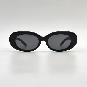 Italian Design Women Oval Cateye Custom Gafas De Sol Trending Acetate Polarized Sunglasses
