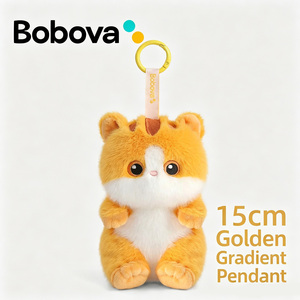 Bobova Peluche Créative Brodé Chaton, <span class=keywords><strong>Doudou</strong></span>, Porte-clés pour Sac à Dos, Rembourrage en Coton PP, Cadeau d'Anniversaire pour Amis - Product Image 5