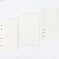 Daolin LN-NY 100g Matériel papier 45 feuilles Inserts de planificateur à spirale à 6 trous Agenda A5/A6/A7 Anneau Multi-impression Cadeau