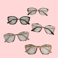 Monture de lunettes optiques œil-de-chat tendance style européen et américain, unisexe, à changement de couleur, anti-lumière bleue pour la protection des yeux