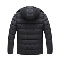 Veste matelassée d'hiver épaisse à fermeture éclair à col montant pour hommes 2025 nouveau écologique