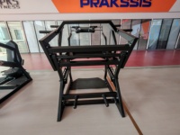 Appareil de musculation pour les hanches et les jambes Mpks Steel Plate Loaded CXA13 Shark Squat Trainer avec fonctions de sécurité et réglables