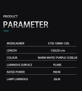 Bande lumineuse LED 3 couleurs changeantes 120 LED 5730 Haute tension 220V Corde lumineuse flexible Bleu glace Violet Violet Lumière d'ambiance - Product Image 5