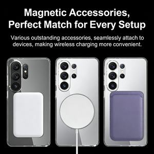 Étui de téléphone TPU+PC avec texture anti-empreintes digitales ultra magnétique en cristal anti-jaunissement pour Samsung Galaxy S26 Ultra - Product Image 5