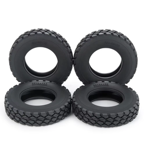 Moyeu de roues en métal 6 pièces et pneus de roue en caoutchouc 10 pièces pour pièces de camion de tracteur de <span class=keywords><strong>remorque</strong></span> <span class=keywords><strong>Tamiya</strong></span> <span class=keywords><strong>1</strong></span>/<span class=keywords><strong>14</strong></span> RC - Product Image 1