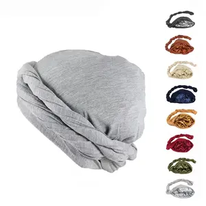 Cap Bonnet Satin Turban Hat Hair Headwear Breathable Bottoming Durag Turban For Men