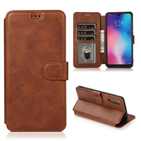 Pour Xiaomi 8 9 étui en cuir rabattable couverture arrière pour Redmi 8A 9A étui de téléphone étui de protection en cuir à rabat