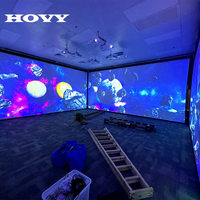 Salle de projection immersive personnalisée, conception de salle de projection immersive, fusion des bords, projection à dôme complet, salle d'immersion sensorielle