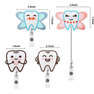 Porte-Badge médical à dents brodées Style mixte pour accessoires de dentistes - Product Image 6