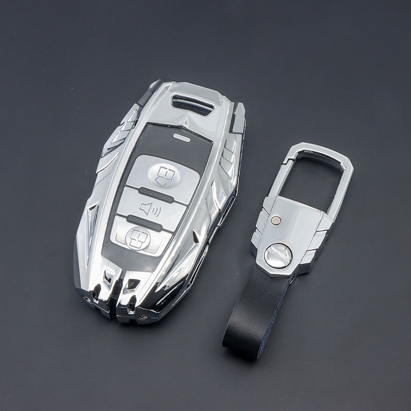 Caso de plata + llavero