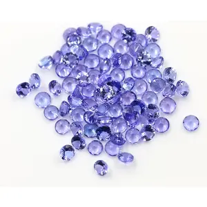 Top quality ,round cut ,blue color and natural tanzanite