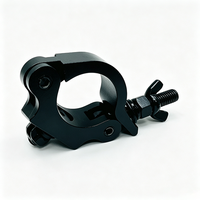 ZN08S50 Pince de fixation rapide en aluminium pour truss, compatible 44-53MM (1.73-2.09in), charge 500kg, pour éclairage de scène DJ, discothèque et événements.