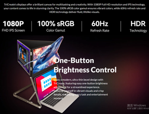 Extensor de Pantalla para Portátil de 15.6 Pulgadas, Monitor IPS Ultrafino para Viajes, para Uso Empresarial, Conexión Plug and Play para Windows/Mac Xbox - Product Image 6