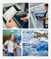 Papier synthétique thermique direct pour cartes d'embarquement, résistant aux déchirures et imperméable